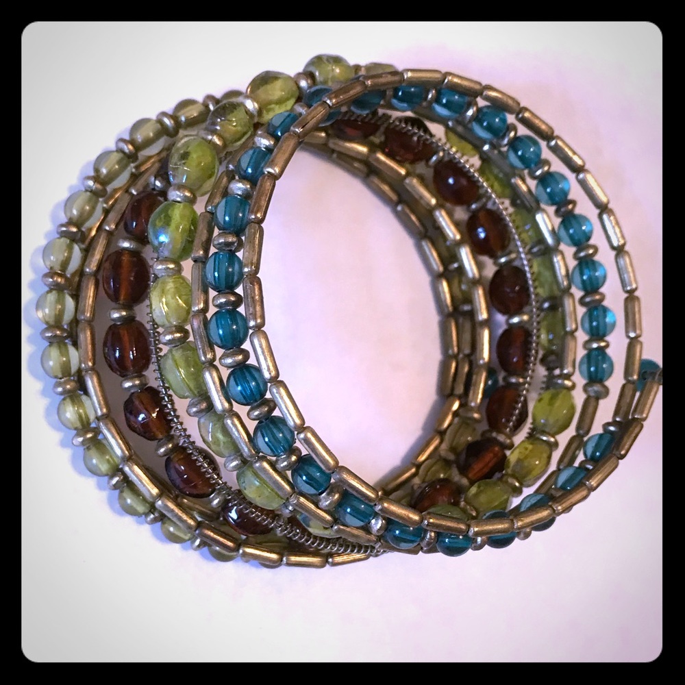 Spiral Beaded Bracelet